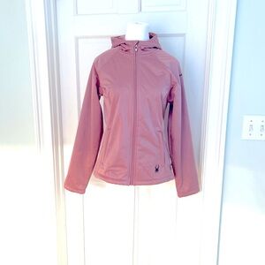 SPRING SKIING! NWT Gorgeous Spyder Jacket Fur Lined Full Zip Lilas Blush Pink S